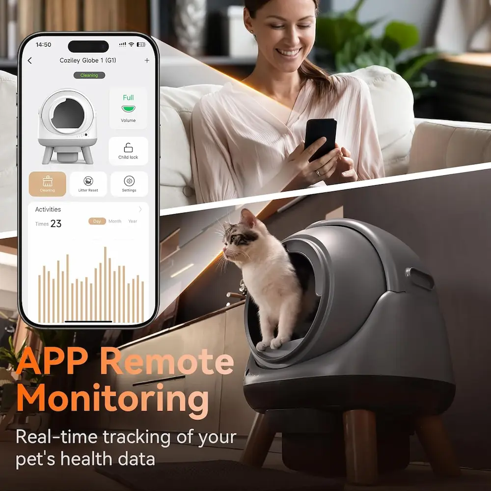Coziley Cat Litter Box App Remote Monitoring