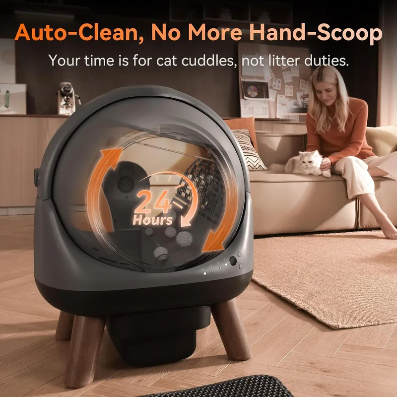Coziley Self-Cleaning Robot with Smart APP Control and Health Monitoring